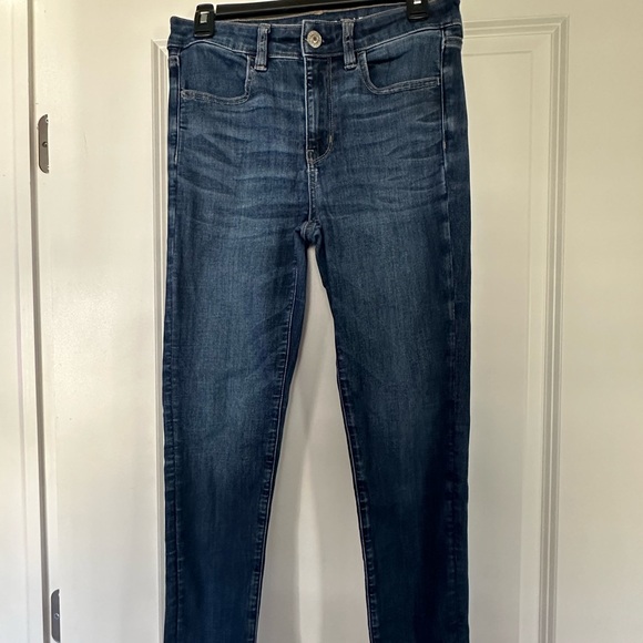 Women’s American Eagle Hi-Rise Jegging, Dark Wash, Size 6 Regular - Picture 1 of 5